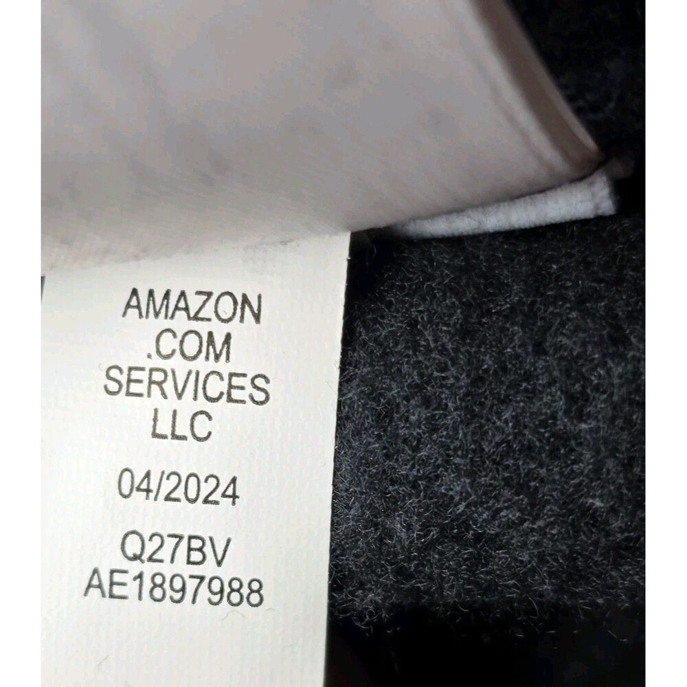 NWT Amazon Essentials Men's XL Black Mock Neck Fleece Zip Up - Picture 5 of 8